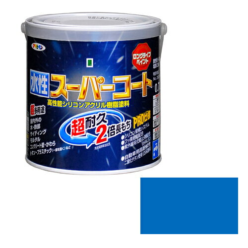◆アサヒペン 多用途 水性スーパーコート 0.7L ソライロ