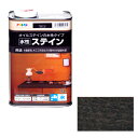 ◆アサヒペン 水性ステイン 1L ブラック