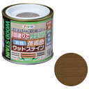 ◆アサヒペン 水性強着色ウッドステイン 1/5L ウォルナット
