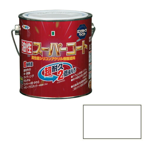 ◆アサヒペン 油性スーパーコート 0.7L シロ
