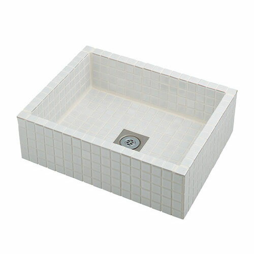 ◆カクダイ カクダイ 水栓柱パン タイル張り・白 624-970