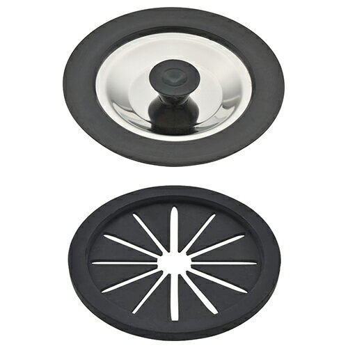 ◆カクダイ GAONA ガオナ シンク用 排水口のフタと止水フタ (菊割れゴム 水を溜める 防臭) GA-PB043