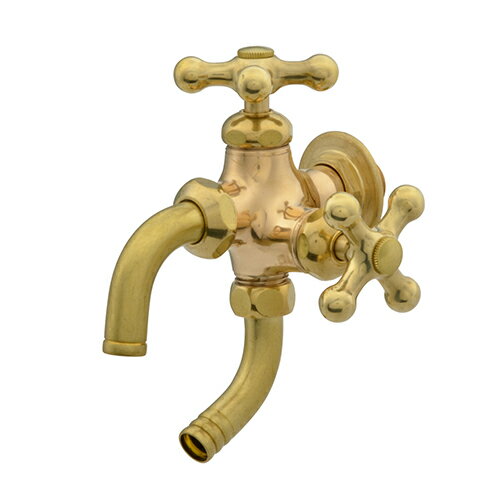 ◆カクダイ GAONA これエエやん 万能ホーム双口水栓(レトロ) GA-RE003