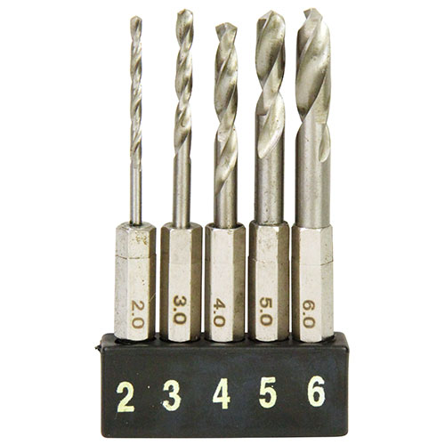 ◆藤原産業 E-Value ショート鉄工ドリルセット ESTD-5HEX