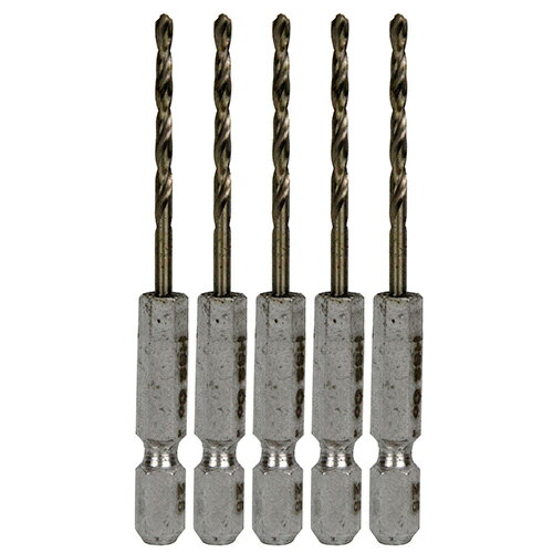 ◆藤原産業 SK11 六角軸コバルトステンレスドリル 適長（ノーマル） 2.5mm 5pcs