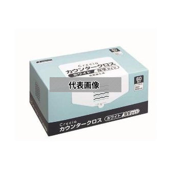日本製紙クレシア　クレシアカウンタークロス／大箱 アツデタイプ ホワイト 65302(EVC71) [法人限定](4.0)
