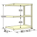 扶桑金属工業 中量ラック WS1215M03R 単連:連結タイプ 棚：3段(天板含む) [法人・事業所限定][送料別途お見積り]