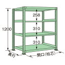 扶桑金属工業 中量ラック MG1212J04T 単連:単体タイプ 棚：4段(天板含む) [法人・事業所限定][送料別途お見積り]