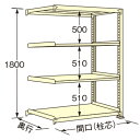 扶桑金属工業 中量ラック WL1812L04R 単連:連結タイプ 棚：4段(天板含む) [法人・事業所限定][送料別途お見積り]