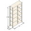 扶桑金属工業 中量ラック　Jタイプ500kg GSN-J2109E6R 連結：棚板天地6段 [法人・事業所限定][送料別途お見積り]
