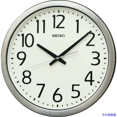 ■SEIKO 防湿・防塵型オフィスクロック 直径381×40 金属枠 ...(3)
