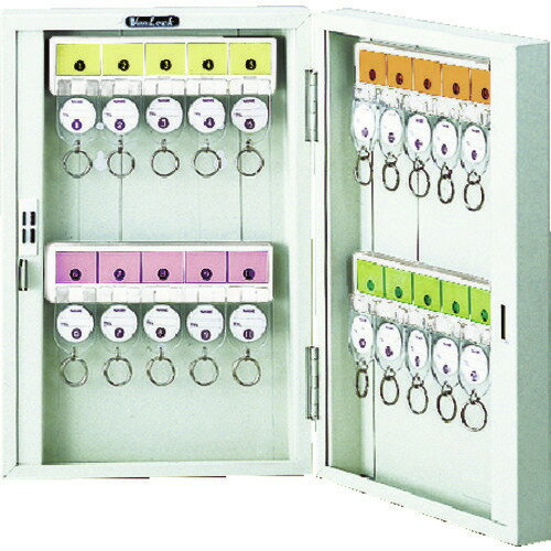 ■TRUSCO キーボックス 鍵付タイプ ホルダ数20個 K20(0008389)