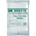 ■TRUSCO 小型ポリ袋 縦230X横170Xt0.05 200枚入 透明 A1723(0024104)