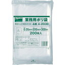 ■TRUSCO 小型ポリ袋 縦300X横200Xt0.05 200枚入 透明 A2030(0024112)