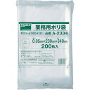 ■TRUSCO 小型ポリ袋 縦340X横230Xt0.05 200枚入 透明 A2334(0024121)