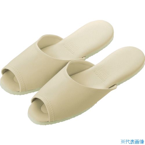 ■TRUSCO マエアキスリッパ ベージュ V4803(BE)(0041416)