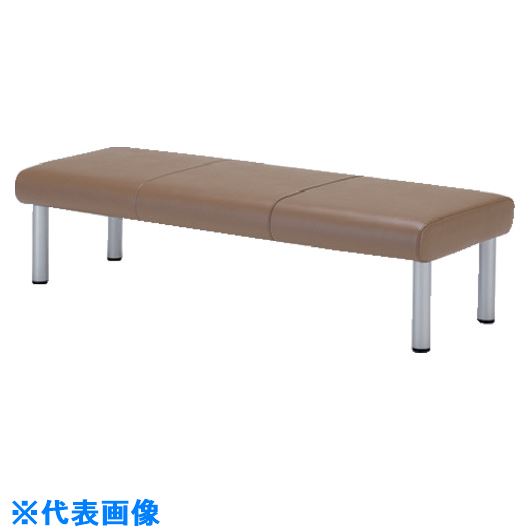 ■MIZUNO ロビーチェア 3人用背無 ライトグリーン MWC13NLGR(1009425)[法人限定][外直送元]