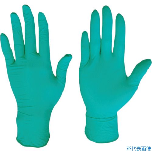 ■川西 ニトリル使いきり手袋粉無250枚入グリーンLサイズ 2061GRL(1026074) 1