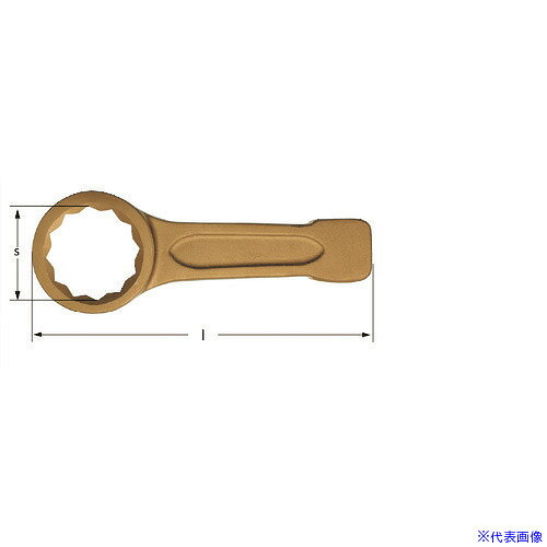オレンジブック トラスコ中山　TRUSCOAmpcoスイス 防爆打撃レンチ 二面幅寸法46mm 〔品番:AH0046B〕[ 注番:1026429]特長●大径のナットを締めるのに使用する打撃レンチです。●可燃性雰囲気の状況下で使用可能な防爆仕様です。●ベリリウム銅合金製なので、防爆工具としては比較的硬度が高く変形しにくいです。●非磁性のため、磁気を帯びません。●ミリサイズです。用途●防爆作業に。仕様●二面幅寸法(mm)：46●全長(mm)：242仕様2●国際規格DIN準拠品材質/仕上●ベリリウム銅合金セット内容/付属品注意原産国（名称）中国JANコード7630027407006本体質量1144gオレンジブック トラスコ中山　TRUSCOAmpcoスイス 防爆打撃レンチ 二面幅寸法46mm 〔品番:AH0046B〕[注番:1026429][本体質量：1144g]《包装時基本サイズ：262×100×22》〔包装時質量：1144g〕分類》手作業工具》防爆用品》防爆打撃レンチ☆納期情報：仕入れ先通常在庫品 (欠品の場合有り)
