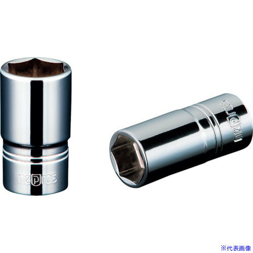 ■nepros 6.3sq.セミディープソケット(六角) 対辺寸法10mm 全長30mm NB2M10(1028578)