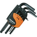■TRUSCO ボールポイント六角棒レンチセット ショートタイプ 7本組 TBRS7S(1038234)