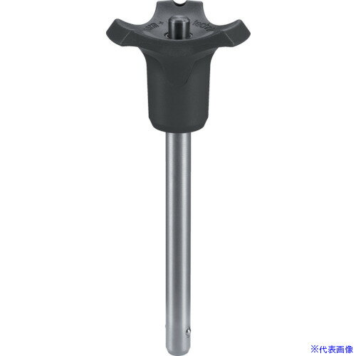 オレンジブック トラスコ中山　TRUSCOHALDER ボールロックピン セルフロッキング 黒 ピン径6 ピン長さ50 〔品番:22370.0830〕[ 注番:1055815]特長●耐食性に優れています。●扱いやすい形状のグリップで、色を選...