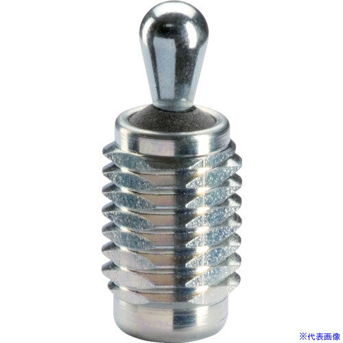 ■HALDER スティールばね付プレッシャー・ピン オネジ、SS、シール付 ねじ径M12 22150.0415(1059112)[送料別途お見積り][法人限定][掲外取寄]