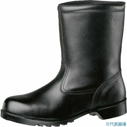 ■ミドリ安全 静電ゴム底安全靴 半長靴 V2400N静電 27.0cm V2400NS27(1059205)