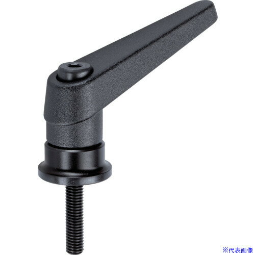 オレンジブック トラスコ中山　TRUSCOHALDER 位置調整付クランピングレバー オネジ付 黒 〔品番:24420.0232〕[ 注番:1063393]特長●レバー位置を調整できるクランピング・レバーです。仕様●Φ25×M10×29bl...