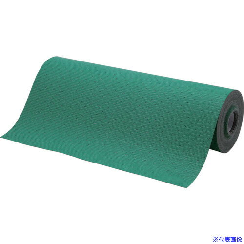■緑十字 オイルガードノンスリップロール(吸着マット) 緑色 OG-9280RG 760mm幅×20m 294121(1064600)[法人限定][外直送元]