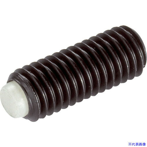 オレンジブック トラスコ中山　TRUSCOHALDER プレッシャースクリュー デルリンピン・樹脂ピン付 外径M5 長さ約17 〔品番:22760.0255〕[ 注番:1065229]特長●デルリン・ピン付プレッシャー・スクリューです。用途...