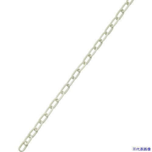 ■緑十字 高輝度蓄光プラスチックチェーン PT−625L 長さ25m(線径6mmΦ) ポリエチレン 284069(1066275) 法人限定 外直送元