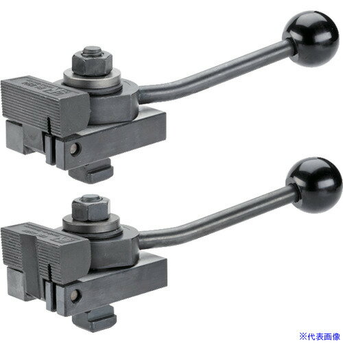 ■HALDER ダウンホールドクランプ クランプレバー付 T溝幅10 M8 23210.0105(1066859)[送料別途お見積り]..