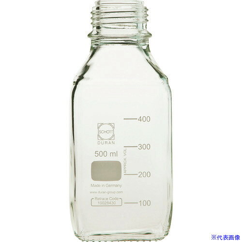 オレンジブック トラスコ中山　TRUSCOSIBATA 耐熱ねじ口角びん びんのみ 500mL 10入 〔品番:0172305005A〕[ 注番:1067047]特長●従来の丸型のねじ口びんより平面上の占有面積が約20％少なくなっており、保管場所の省スペース化を実現します。●並べたときには、ラベルの向きを揃え易くなっています。仕様●容量(ml)：500●目盛間隔(ml)：100●直径(mm)：78●高さ(mm)：176●口径(mm)：30●ねじ規格：GL-45仕様2材質/仕上●ほうけい酸ガラスセット内容/付属品注意原産国（名称）日本JANコード4589988601233本体質量361gオレンジブック トラスコ中山　TRUSCOSIBATA 耐熱ねじ口角びん びんのみ 500mL 10入 〔品番:0172305005A〕[注番:1067047][本体質量：361g]《包装時基本サイズ：420×175×195》〔包装時質量：4kg〕分類》研究用品》ボトル・容器》ボトル☆納期情報：メーカー取り寄品（弊社より発送）