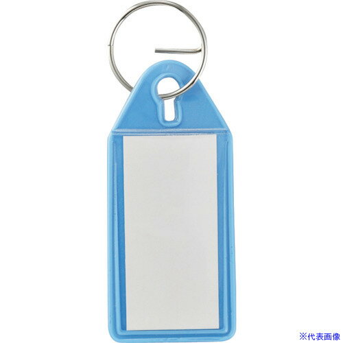 Name Tags - ■緑十字 キーホルダー名札(ソフトケースタイプ) 青 SNF−BL 55×25mm エンビ 301025(1067908)