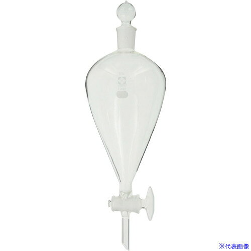 ■SIBATA 分液ロート スキーブ形 ガラスコック付 2000mL 0142302000(1070128)[送料別途お見積り][法人限定][掲外取寄]