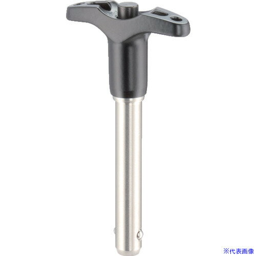 ■HALDER ボールロックピンセルフロッキングT形グリップ付 ステン析出硬化 ピン16×80 22350.0081(1071547)[送料別途お見積り][法人限定][掲外取寄]