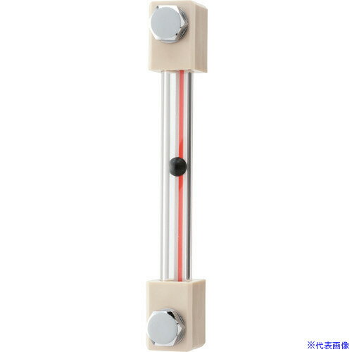 ■協和 耐熱・耐薬品用ガラスパイプ式オイルゲージ KLPC100GM10(1072466)[送料別途見積り][法人・事業所..