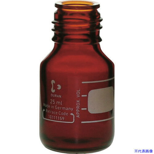 ■SIBATA 耐熱ねじ口びん 茶褐色 びんのみ 25mL 10入 017210254A(1073333)[送料別途見積り][法人・事業所限定][掲外取寄]