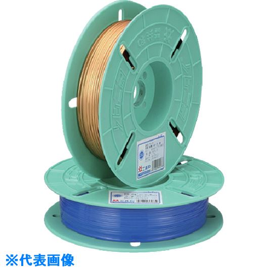 ■ビニタイ PETリール巻(平行) 緑 4mm×750M QK750T1(1097360)×10[送料別途見積り][法人・事業所限定][外直送]