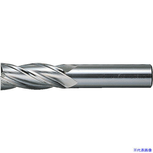 ■三菱K 4枚刃センタカット ハイススクエアエンドミルミディアム刃長(M)16mm 4MCD1600(1102427)