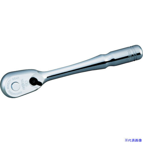 ■nepros 9.5sq.コンパクトラチェットハンドル 歯数90枚 差込角9.5mm 全長125mm NBRC390(1107068)