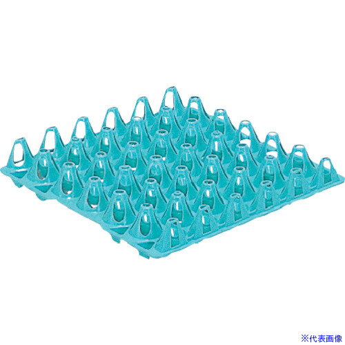 ■サンコー 鶏卵資材 400900 エッグトレー 青 400900BL00(B)(1108435)[送料別途お見積り][法人限定][外..