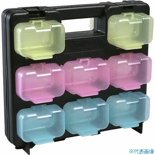 ■DENSAN スケルトンパーツボックスミニ SPS2916BK(1127318)