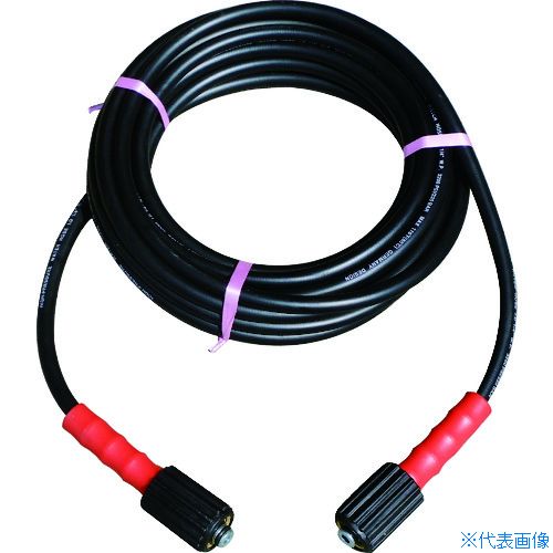 ■スーパー工業 高圧ホースCL 1/4×8m ブリッツメスメス 金具付 04T580208G31(1135800)