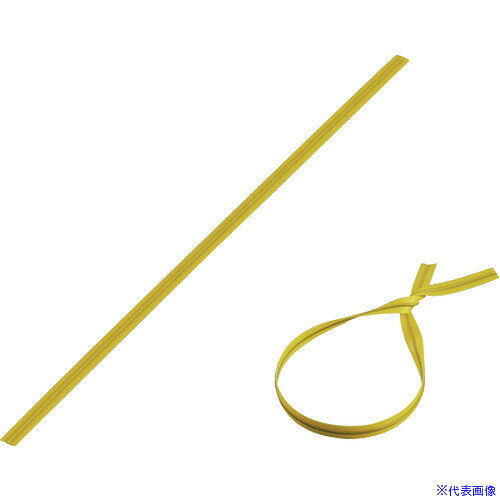 ■緑十字 ビニールタイ 黄 金具37(黄) 4mm幅×150mm 100本組 エンビ+鉄線 137373(114...