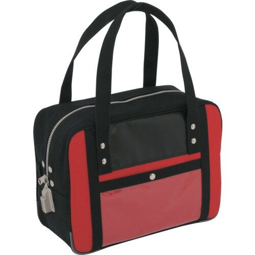 ■SANEI 帆布メール用ボストン(S)SED−1錠付 赤 BTSSED02(1141886)