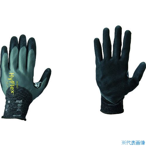 オレンジブック トラスコ中山　TRUSCOAnsell 【アウトレット】耐切創手袋 ハイフレックス 11−937 3/4コーティング Lサイズ 〔品番:119379〕[ 注番:1146534]特長●在庫限り特別価格でのご提供です（オレンジブック価格2963円→900円）●アンセルの特許技術であるRIPEL技術は、オイルが皮膚に接触するのを防ぎ、手を安全かつ乾燥した状態に保ちます。●アンセルのFORTIX技術で、類似の手袋に比べ親指と人差指の股部分に優れた耐久性と耐摩耗性を提供し長期間使用できます。●18ゲージに加えて独自のZONZ技術により、関節の突っ張り感が生じにくく、長時間素手に近い感覚で作業できます。用途●航空宇宙関連に。●自動車関連に。●最終組み立てに。●金属加工に。●機械加工に。●メンテナンスに。●スタンピング作業に。仕様●色：ブラック/グレー●サイズ：L●全長(cm)：21.2〜26.1●手のひら周り(cm)：21.0●中指長さ(cm)：8.7●厚さ(mm)：1.3●ゲージ数：18●EN388 2016規格：4X42B●リストカラー：ブラウン●すべり止め：ポリウレタン/ニトリルゴム●耐突刺性：2●耐引裂性：4●耐摩耗性：4●耐切創レベル：X/B仕様2●18ゲージ編●EN388：2016規格：耐摩耗レベル4、耐切創レベルX、耐引裂レベル4、耐突刺レベル2、EN ISO耐切創レベルB●3/4コーティング材質/仕上●ライナー：ダイニーマダイヤモンド繊維●すべり止め部：発泡ニトリルゴムセット内容/付属品注意原産国（名称）ポルトガルJANコード本体質量60gオレンジブック トラスコ中山　TRUSCOAnsell 【アウトレット】耐切創手袋 ハイフレックス 11−937 3/4コーティング Lサイズ 〔品番:119379〕[注番:1146534][本体質量：60g]《包装時基本サイズ：345×141×23》〔包装時質量：66g〕分類》保護具》作業手袋》耐切創手袋☆納期情報：仕入れ先通常在庫品 (欠品の場合有り)