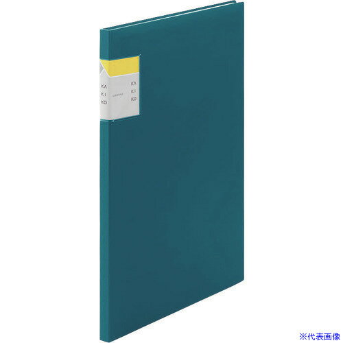 ■KING JIM クリア-ファイルカキコ A4タテ型 ネイビー 20ポケット 8632NV(1149259)