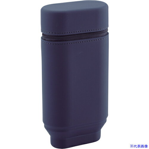 ■LIHIT スタンドペンケース オーバルタイプLサイズ ネイビー A769511(1150143)